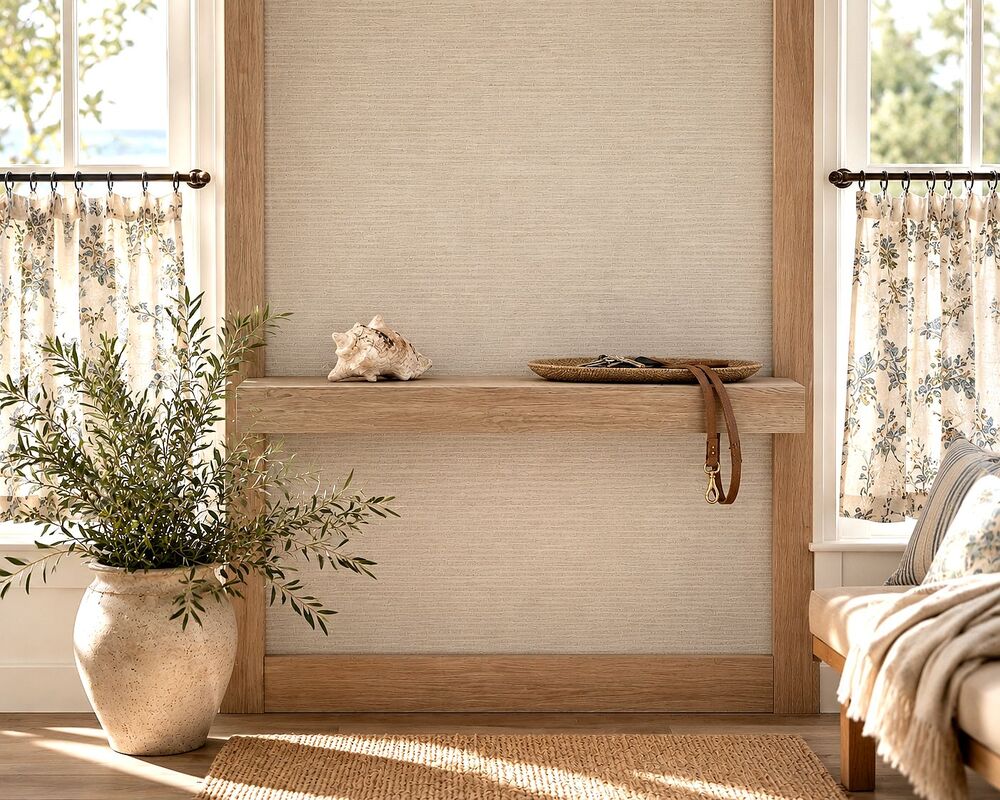 Phillip Jeffries Natural Grasscloth Wallpaper Roll #5406 Manila Hemp Chantilly